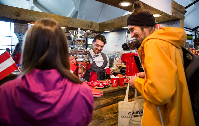 ÖW beim Moskauer Lebensmittelmarkt „Danilovskij Rynok“