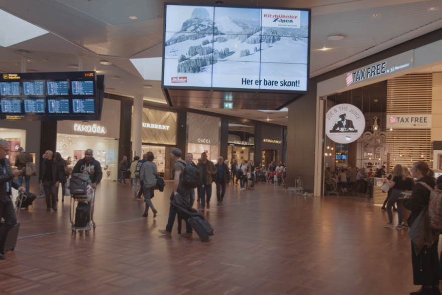 DOOH-Bewerbung Flughafen