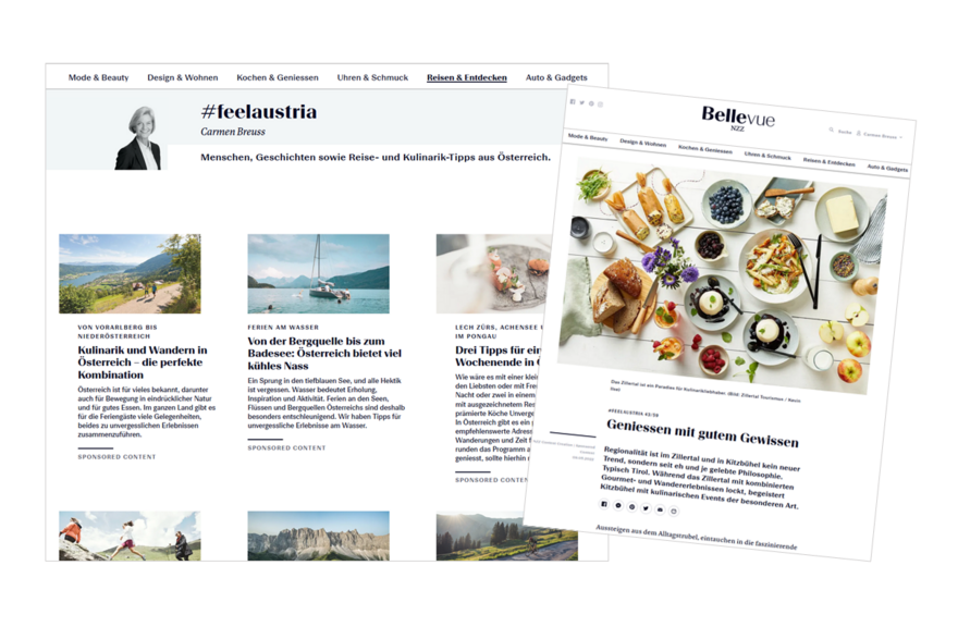 Digitales Österreich-Dossier auf NZZ-Bellevue