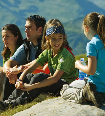 Familie auf der Alm