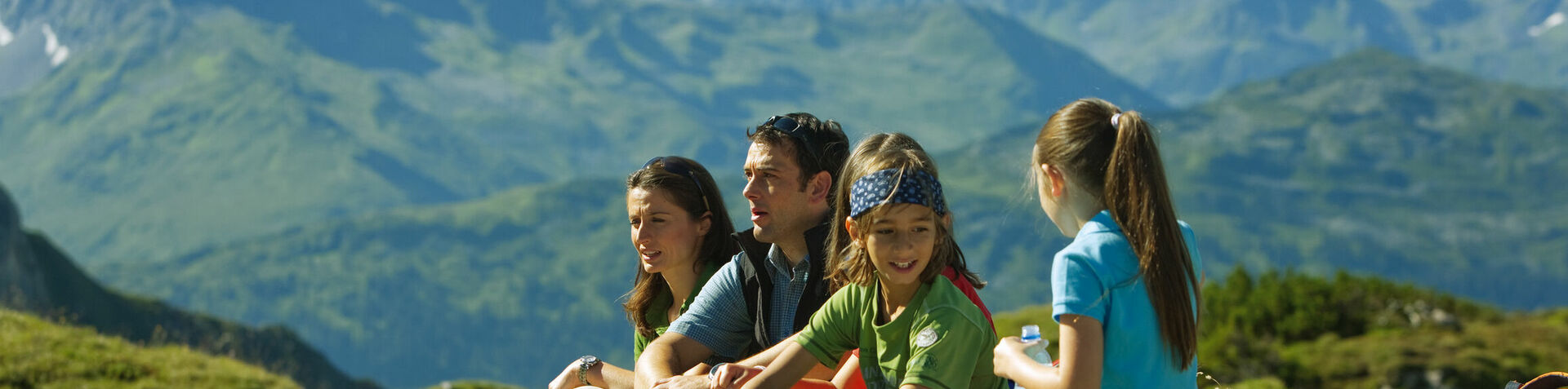 Familie auf der Alm