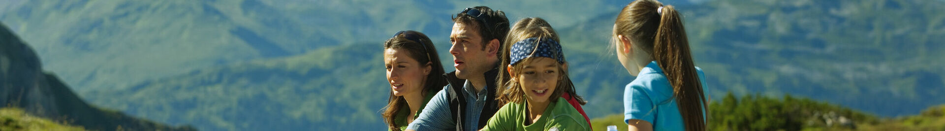 Familie auf der Alm