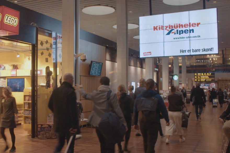 DOOH-Bewerbung Flughafen